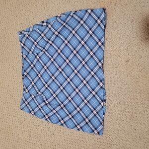 Blue Plaid Women's Skirt